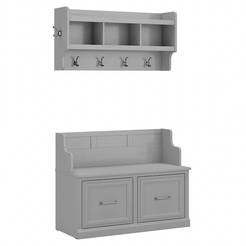 Banc d'entrée 40W et étagère murale par