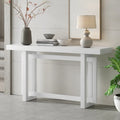 Console contemporaine avec plateau en bois, Table d'entrée extra longue pour entrée, couloir, salon, foyer