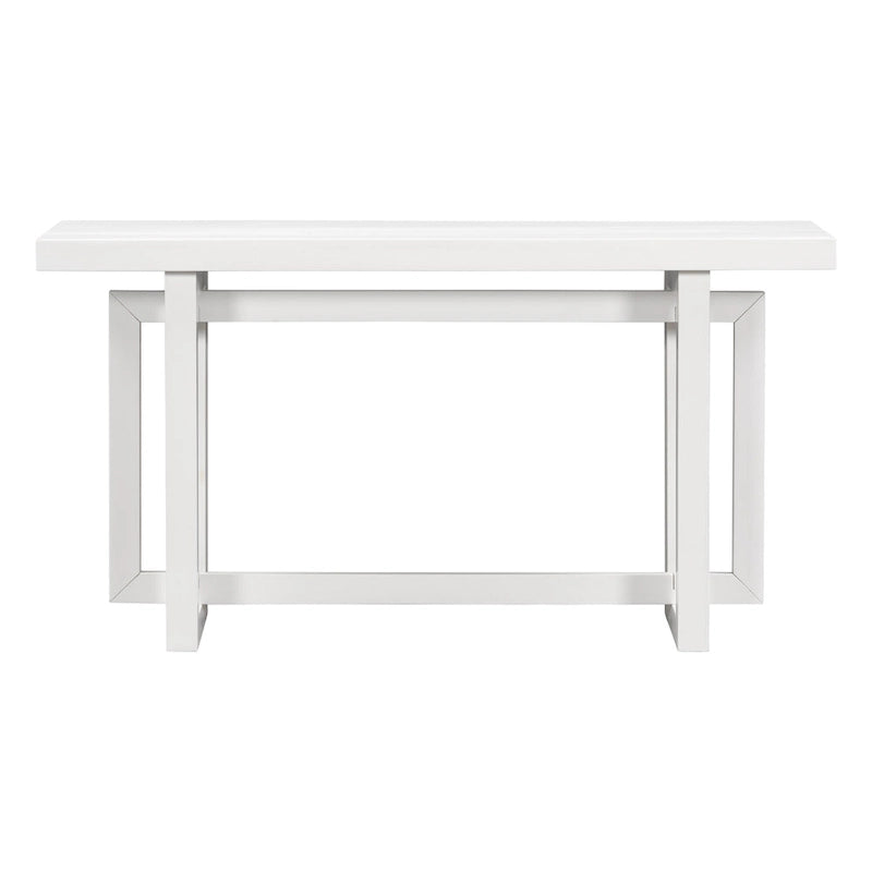 Console contemporaine avec plateau en bois, Table d'entrée extra longue pour entrée, couloir, salon, foyer