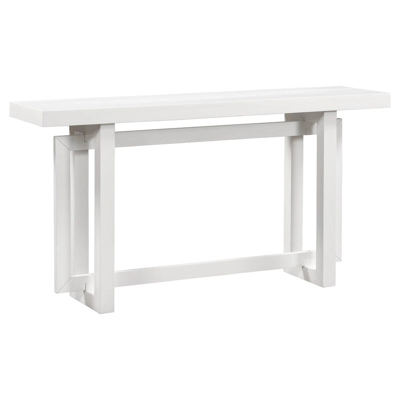Console contemporaine avec plateau en bois, Table d'entrée extra longue pour entrée, couloir, salon, foyer