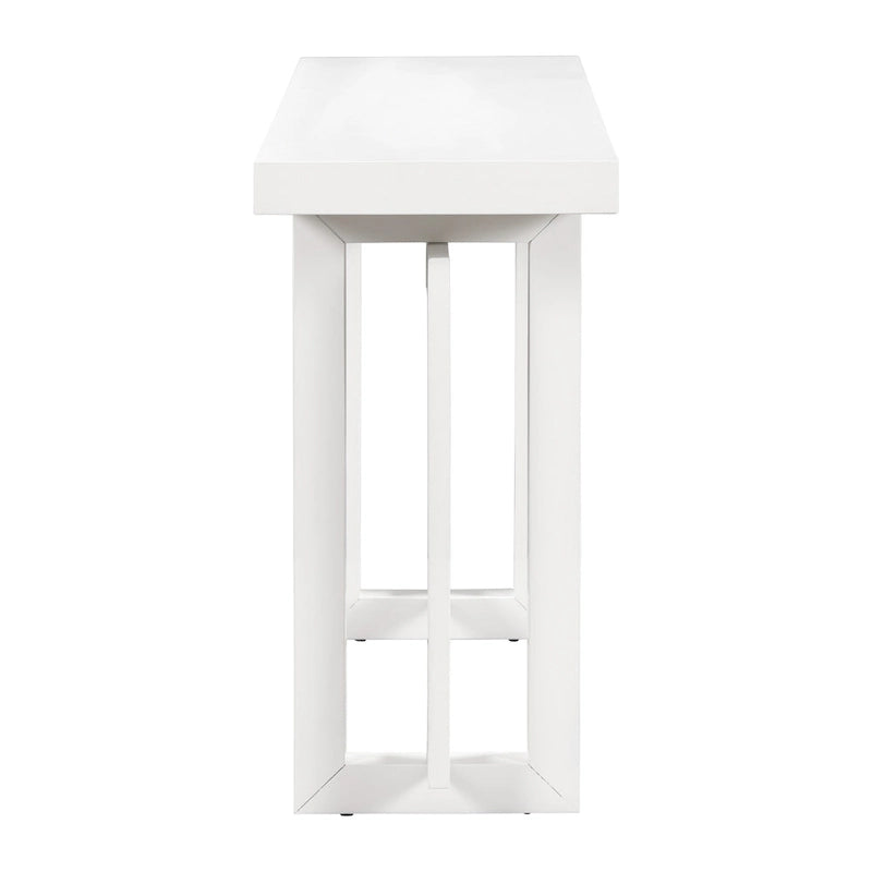 Console contemporaine avec plateau en bois, Table d'entrée extra longue pour entrée, couloir, salon, foyer