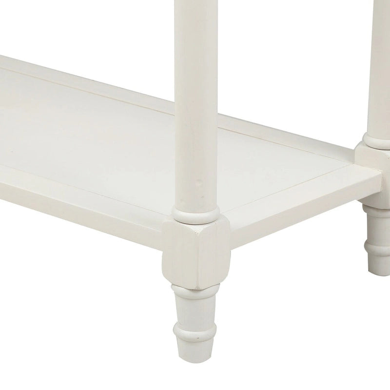 Console avec deux tiroirs et étagère inférieure