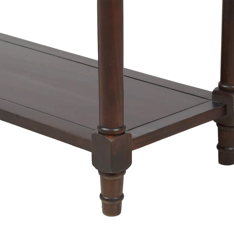 Console avec deux tiroirs et étagère inférieure