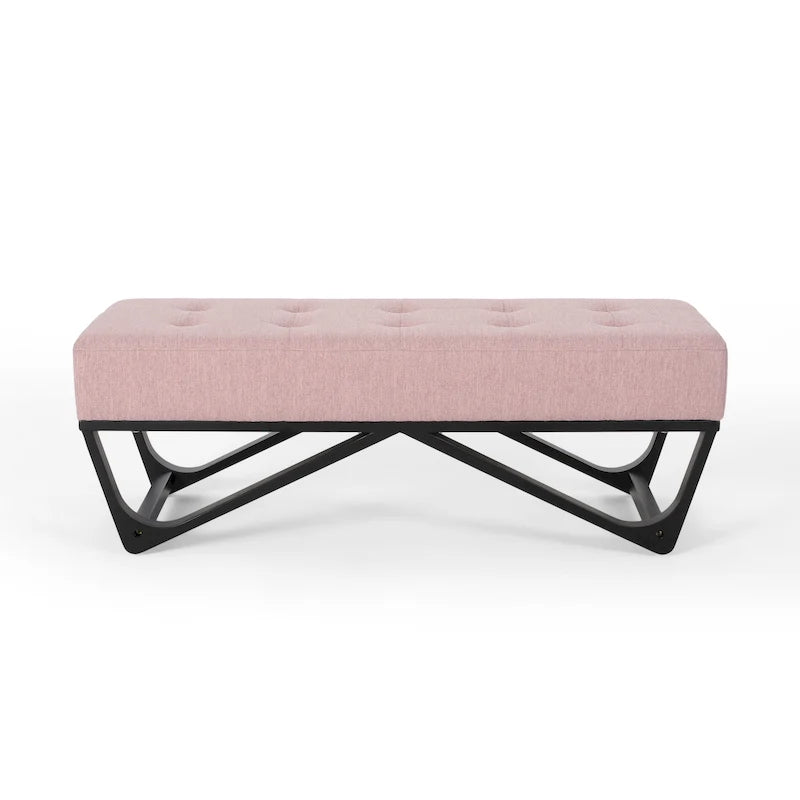 Banc ottoman en tissu contemporain par