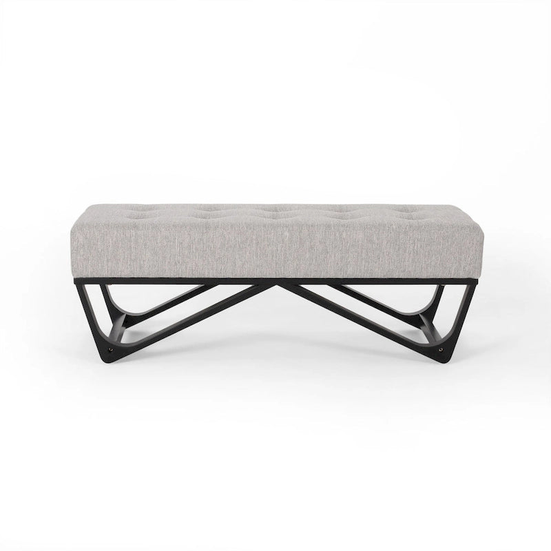 Banc ottoman en tissu contemporain par