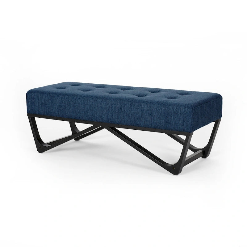 Banc ottoman en tissu contemporain par
