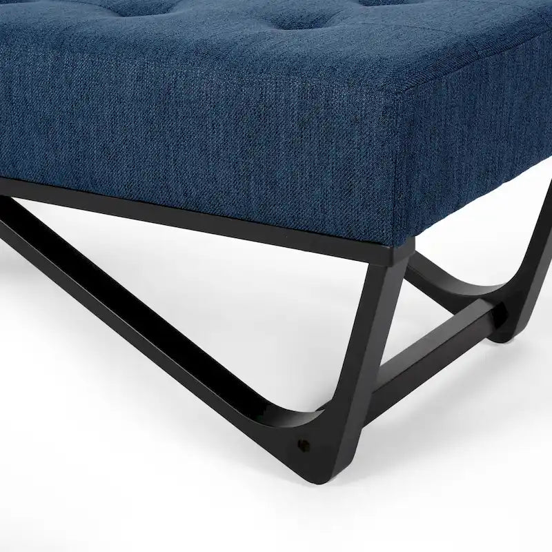 Banc ottoman en tissu contemporain par