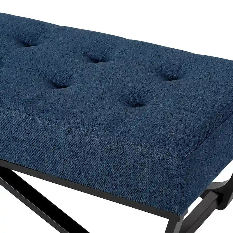 Banc ottoman en tissu contemporain par