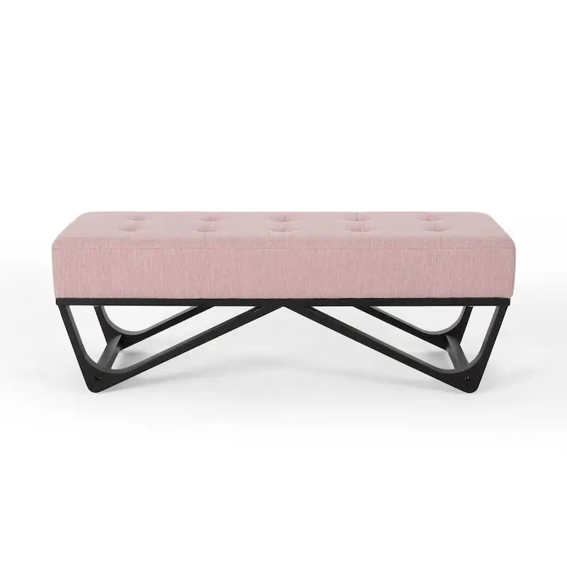 Banc ottoman en tissu contemporain par