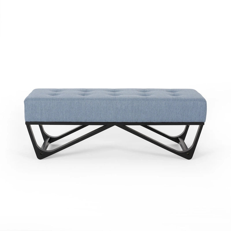 Banc ottoman en tissu contemporain par