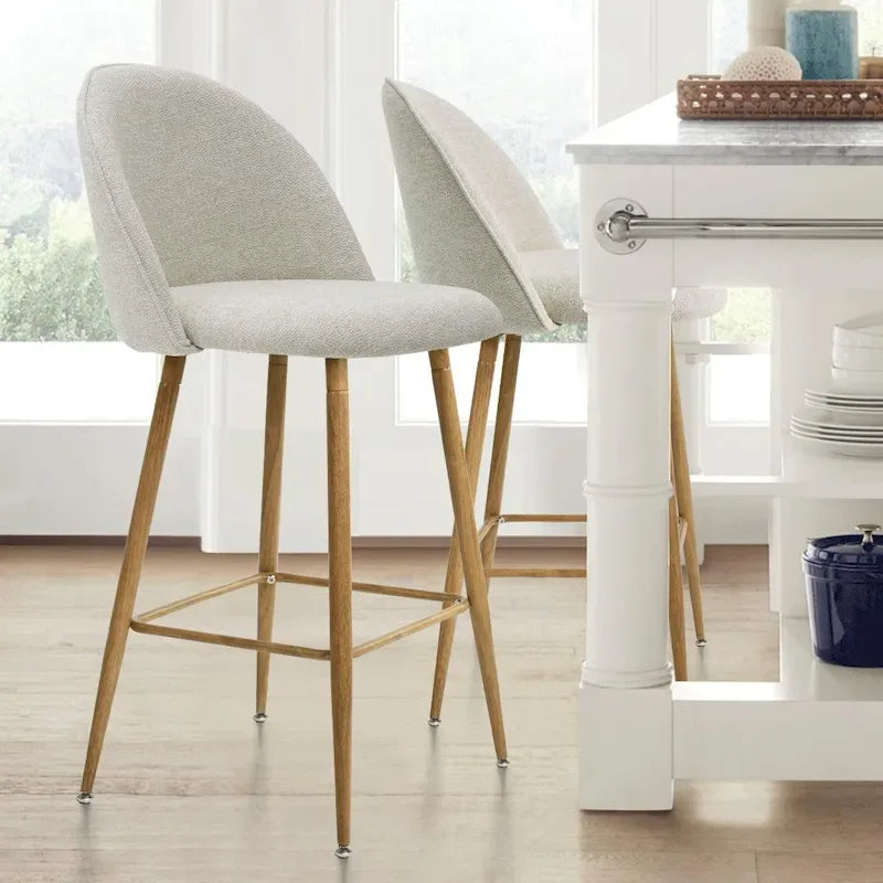 Tabouret de comptoir rembourré 26 po (ensemble de 2) - 37.6x16.7x16.7