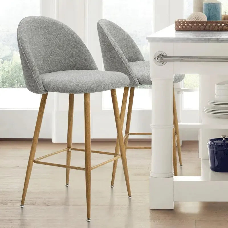 Tabouret de comptoir rembourré 26 po (ensemble de 2) - 37.6x16.7x16.7