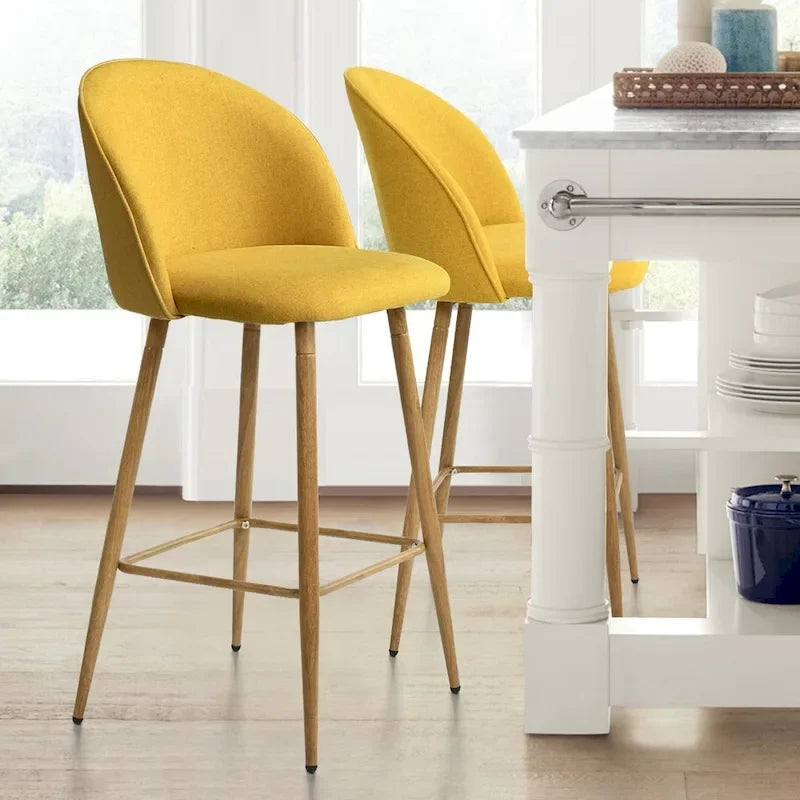 Tabouret de comptoir rembourré 26 po (ensemble de 2) - 37.6x16.7x16.7