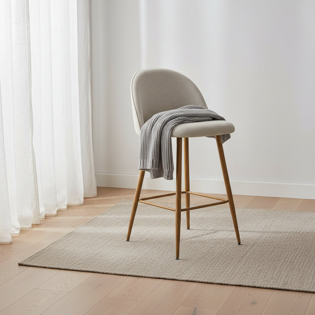 Tabouret de comptoir rembourré 26 po (ensemble de 2) - 37.6x16.7x16.7