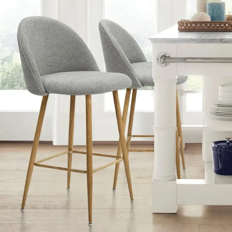 Tabouret de comptoir rembourré 26 po (ensemble de 2) - 37.6x16.7x16.7