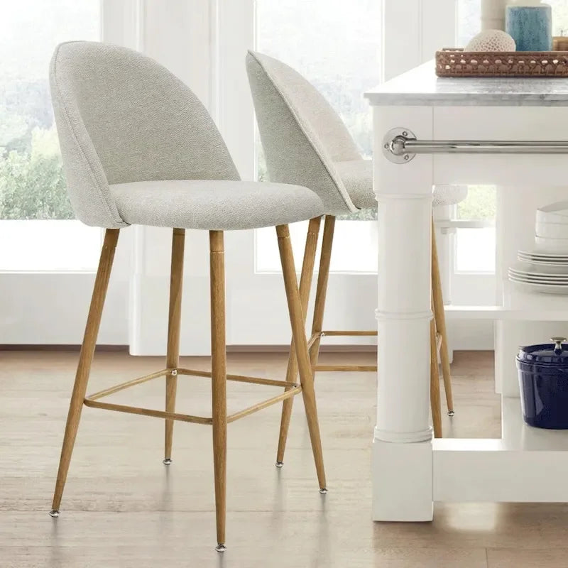 Tabouret de comptoir rembourré 26 po (ensemble de 2) - 37.6x16.7x16.7