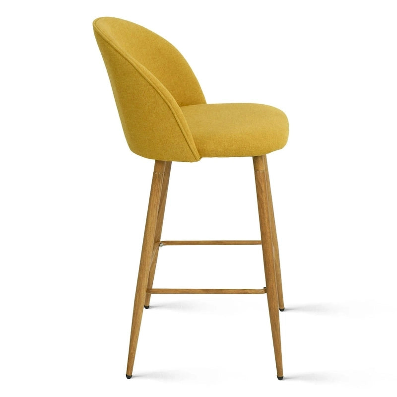 Tabouret de comptoir rembourré 26 po (ensemble de 2) - 37.6x16.7x16.7