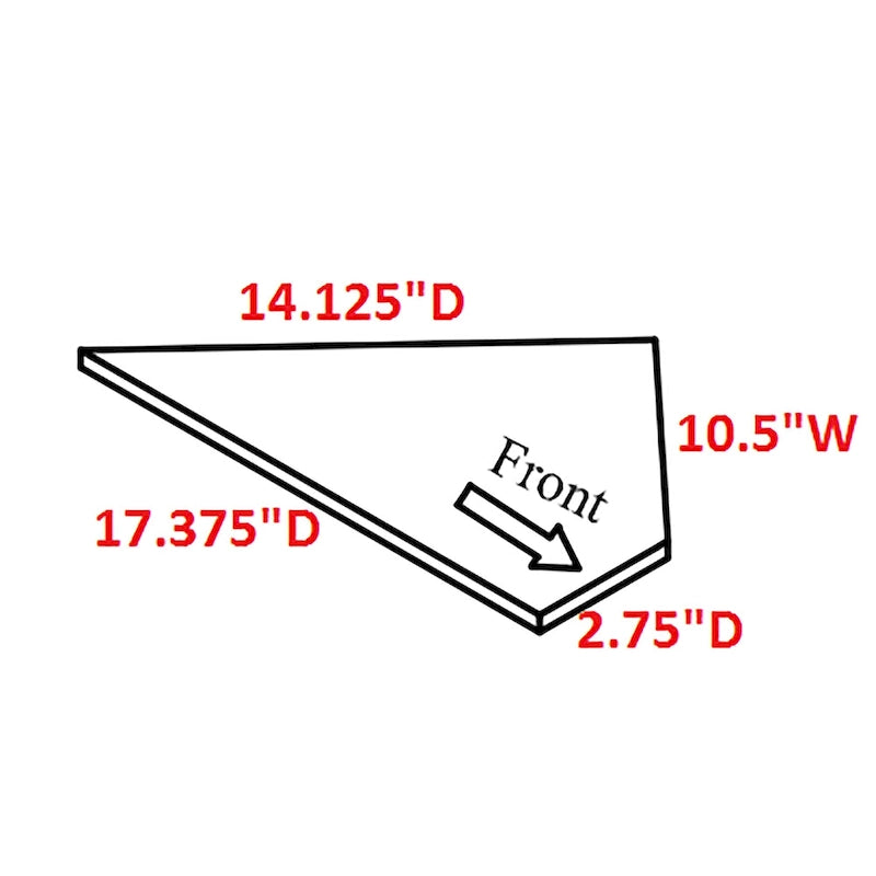 Meuble TV/divertissement d'angle en bois - 119 cm de largeur