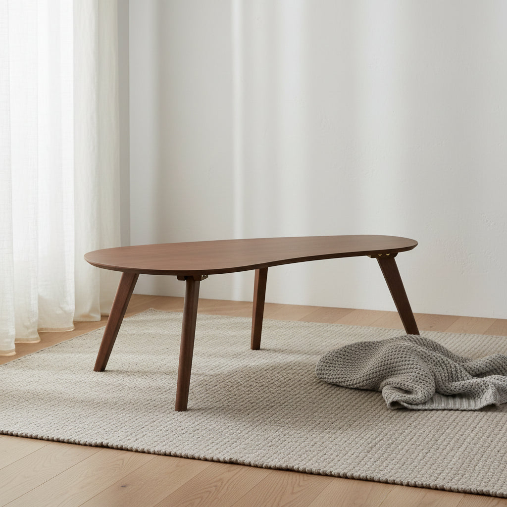 Table basse Battrask finition noyer