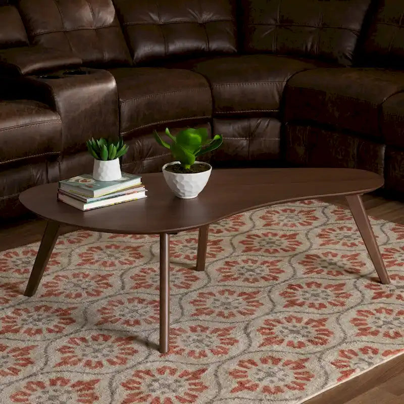 Table basse Battrask finition noyer