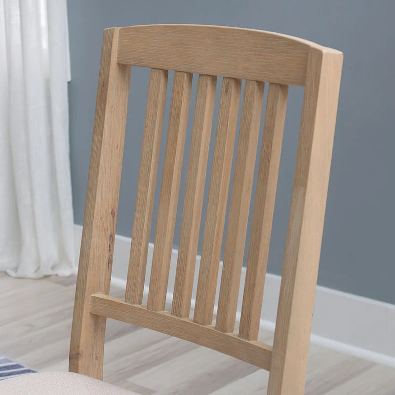 Chaise de salle à manger pliante en bois lavé gris Lesvos Mission (Lot de 2)