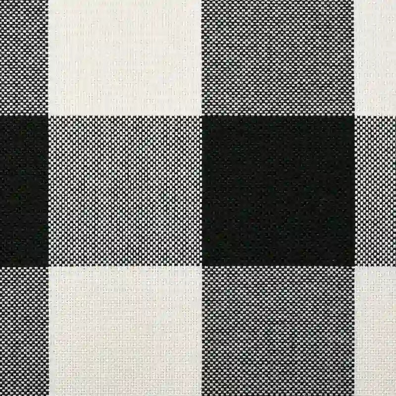 Causeuse rustique traditionnelle en tissu de lin et chêne par