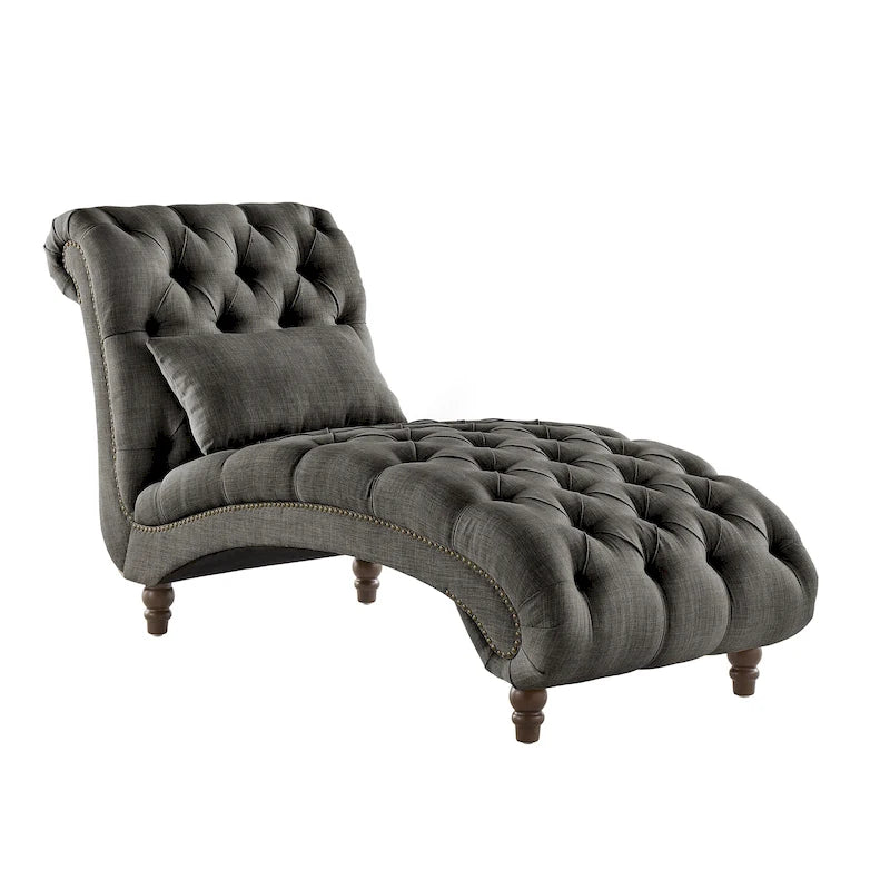 Chaise longue capitonnée surdimensionnée par