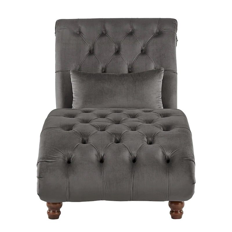 Chaise longue capitonnée surdimensionnée par