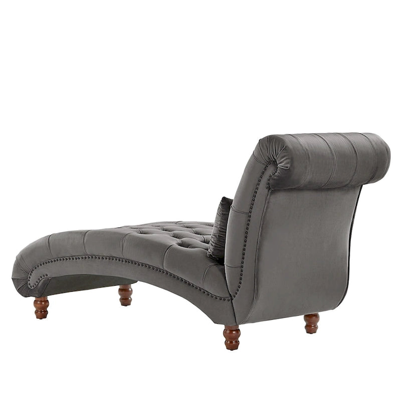Chaise longue capitonnée surdimensionnée par