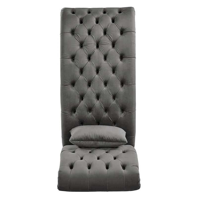 Chaise longue capitonnée surdimensionnée par