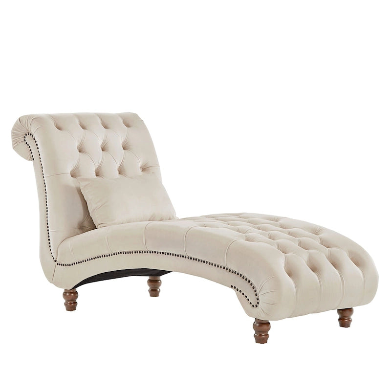 Chaise longue capitonnée surdimensionnée par