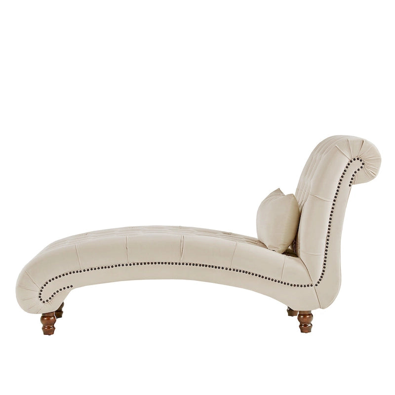 Chaise longue capitonnée surdimensionnée par