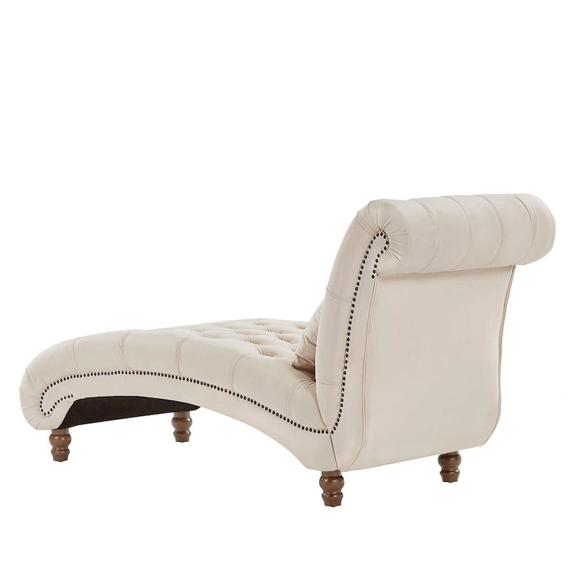 Chaise longue capitonnée surdimensionnée par