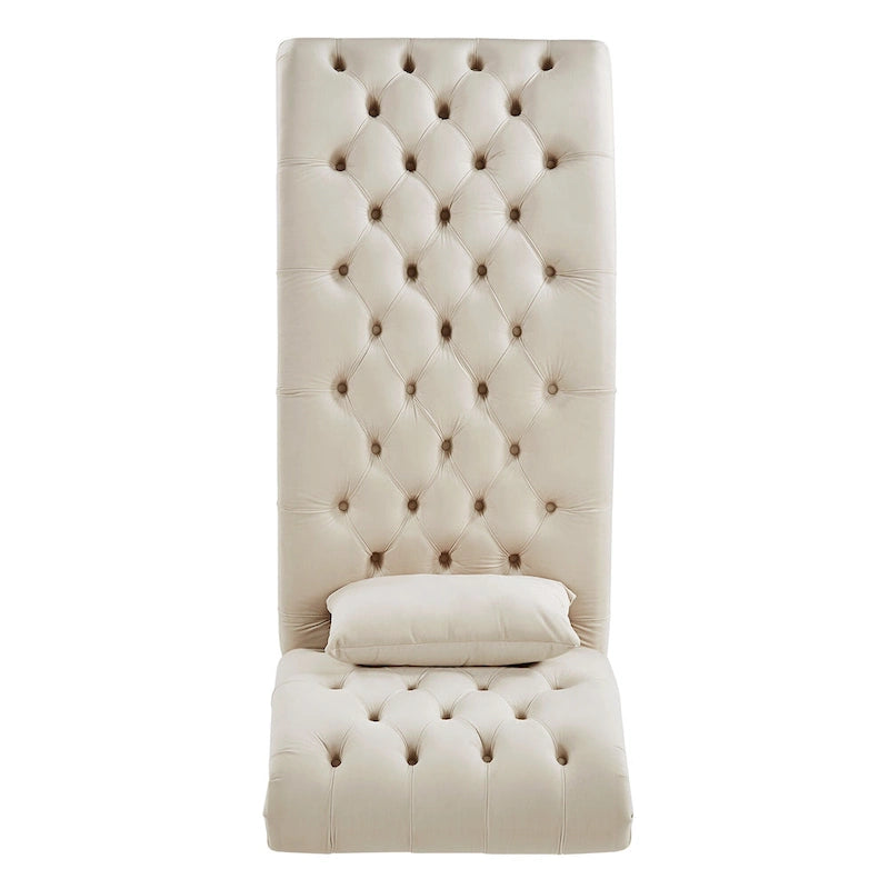 Chaise longue capitonnée surdimensionnée par