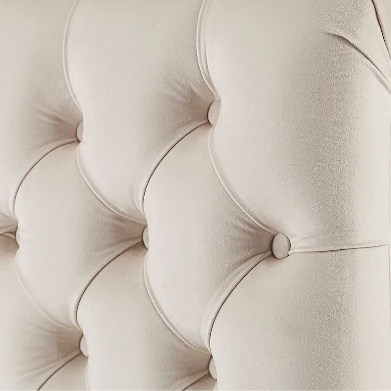 Chaise longue capitonnée surdimensionnée par