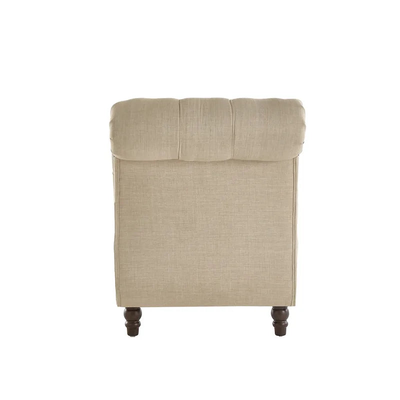 Chaise longue capitonnée surdimensionnée par