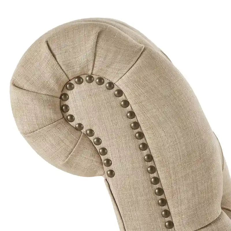 Chaise longue capitonnée surdimensionnée par