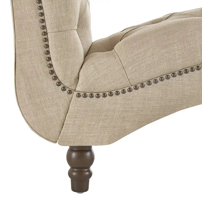 Chaise longue capitonnée surdimensionnée par