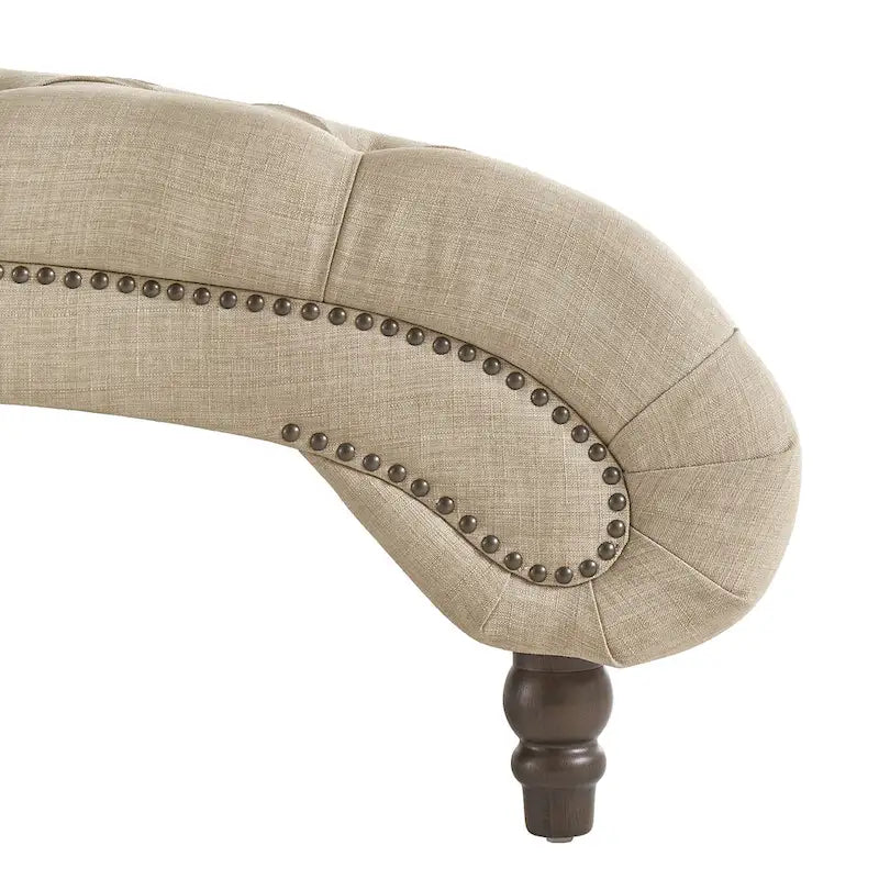 Chaise longue capitonnée surdimensionnée par