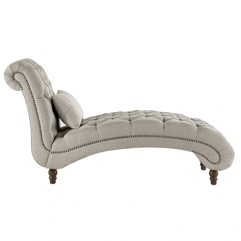 Chaise longue capitonnée surdimensionnée par