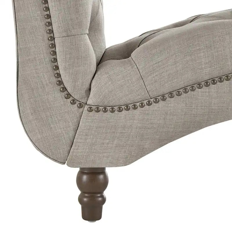 Chaise longue capitonnée surdimensionnée par