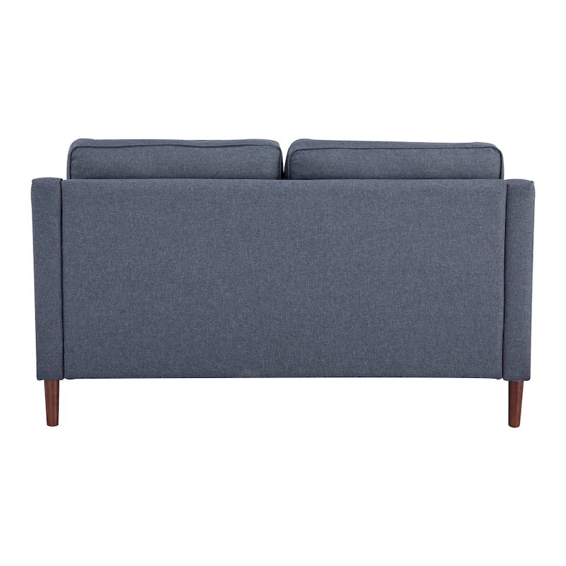 Canapé Loveseat Moderne, Tissu Effet Lin / Canapé en Cuir Végétalien - N/A