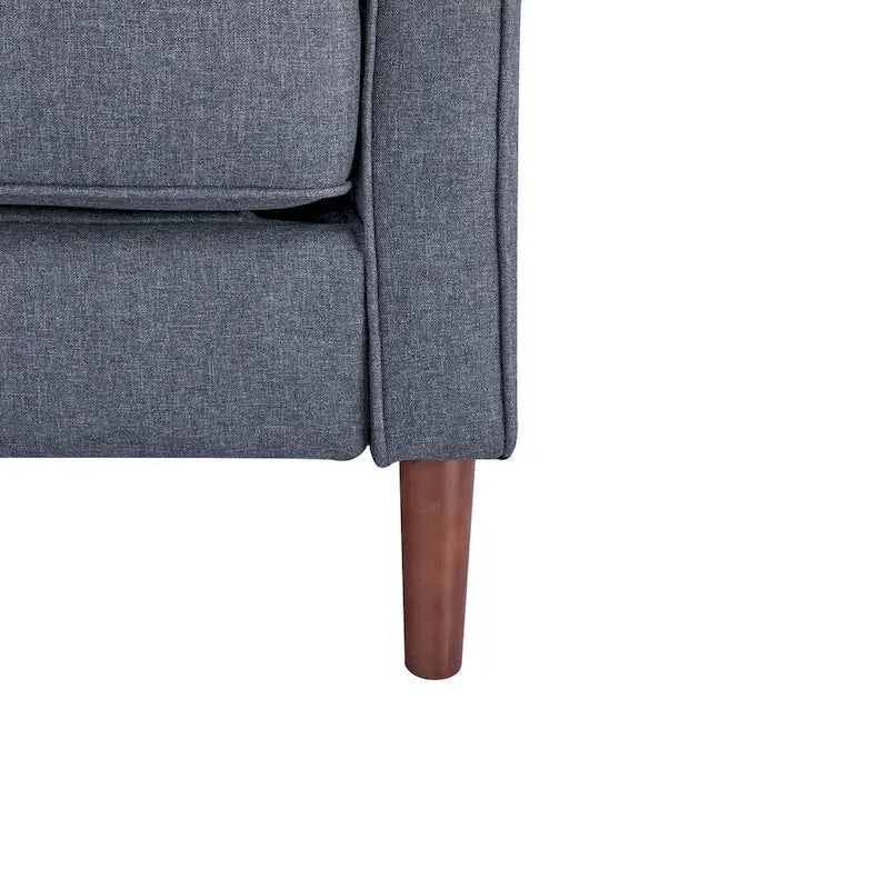 Canapé Loveseat Moderne, Tissu Effet Lin / Canapé en Cuir Végétalien - N/A