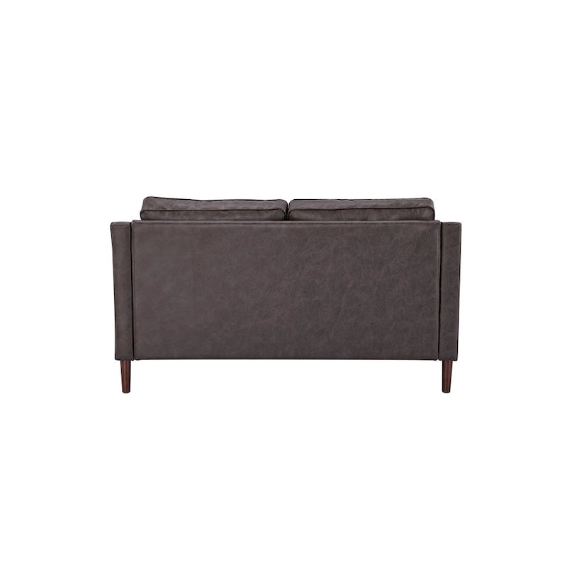 Canapé Loveseat Moderne, Tissu Effet Lin / Canapé en Cuir Végétalien - N/A
