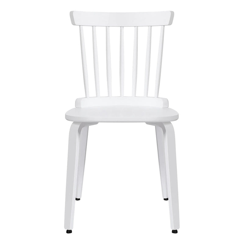 Chaises de salle à manger Windsor à dossier broché en bois massif, lot de 2 - 17,44 (l) x 19,7 (P) x 33,1 (H)