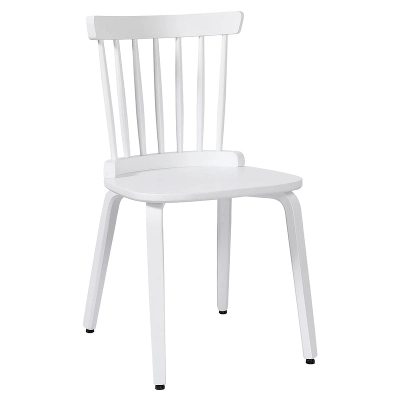 Chaises de salle à manger Windsor à dossier broché en bois massif, lot de 2 - 17,44 (l) x 19,7 (P) x 33,1 (H)