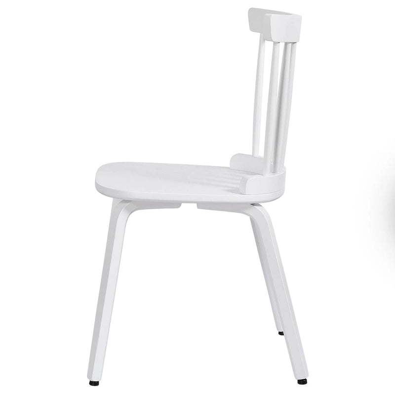 Chaises de salle à manger Windsor à dossier broché en bois massif, lot de 2 - 17,44 (l) x 19,7 (P) x 33,1 (H)
