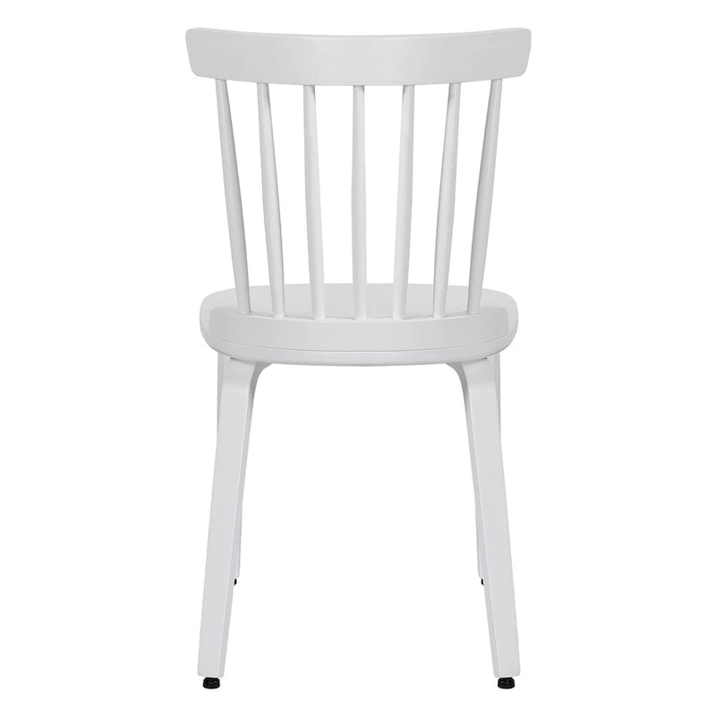 Chaises de salle à manger Windsor à dossier broché en bois massif, lot de 2 - 17,44 (l) x 19,7 (P) x 33,1 (H)