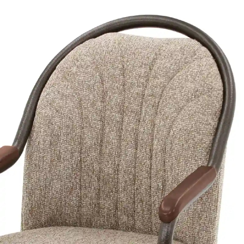 Chaises de salle à manger Caster en châtaignier, finition grise (lot de 2)