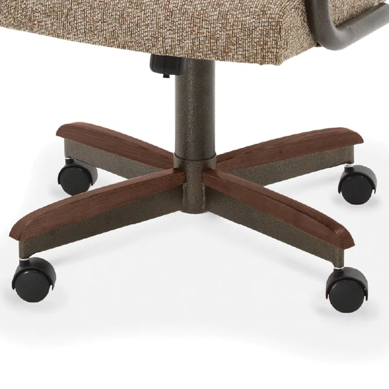 Chaises de salle à manger Caster en châtaignier, finition grise (lot de 2)
